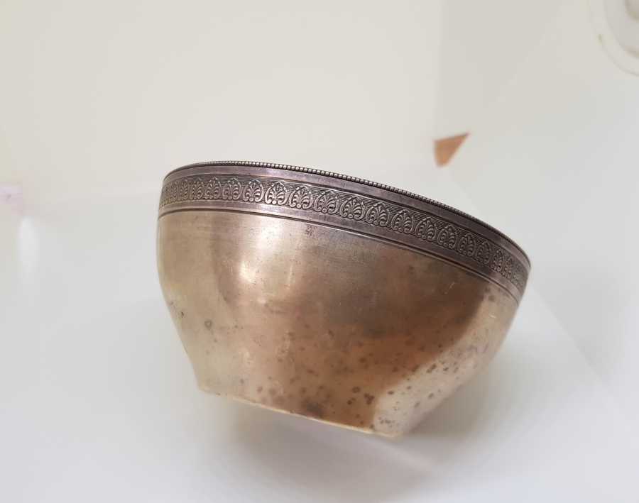 CUMHURİYET TUĞRALI ÇOK NADİR SAH DAMGALI VE ÇEŞNİLİ GÜMÜŞ KASE - İLK KEZ GÖRÜLÜYOR