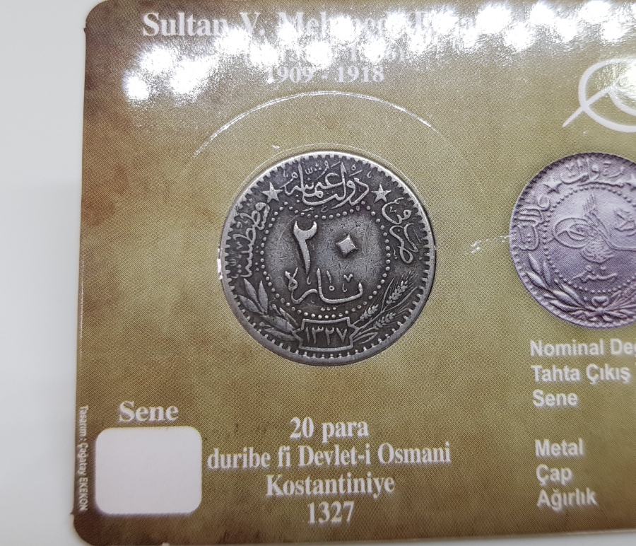 MEHMED REŞAD HAN DÖNEMİ KAPAMASINDA NİKEL 20 PARA