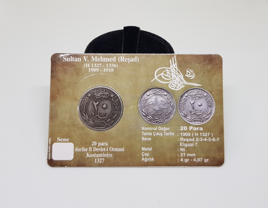 MEHMED REŞAD HAN DÖNEMİ KAPAMASINDA NİKEL 20 PARA