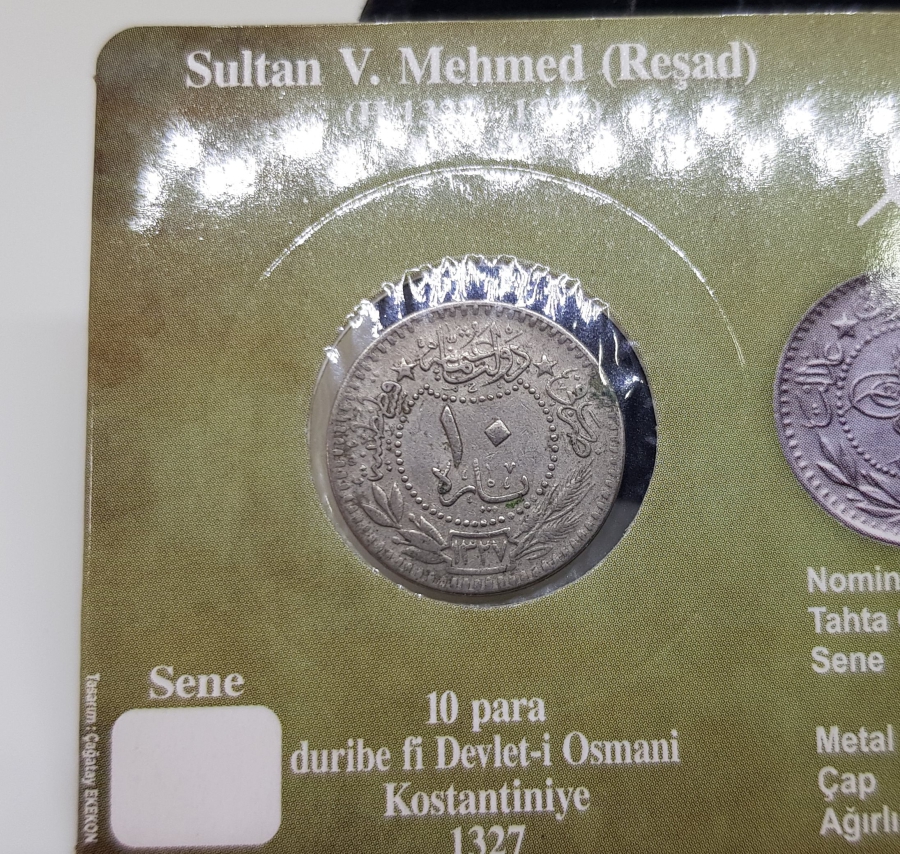 MEHMED REŞAD HAN DÖNEMİ KAPAMASINDA NİKEL 10 PARA
