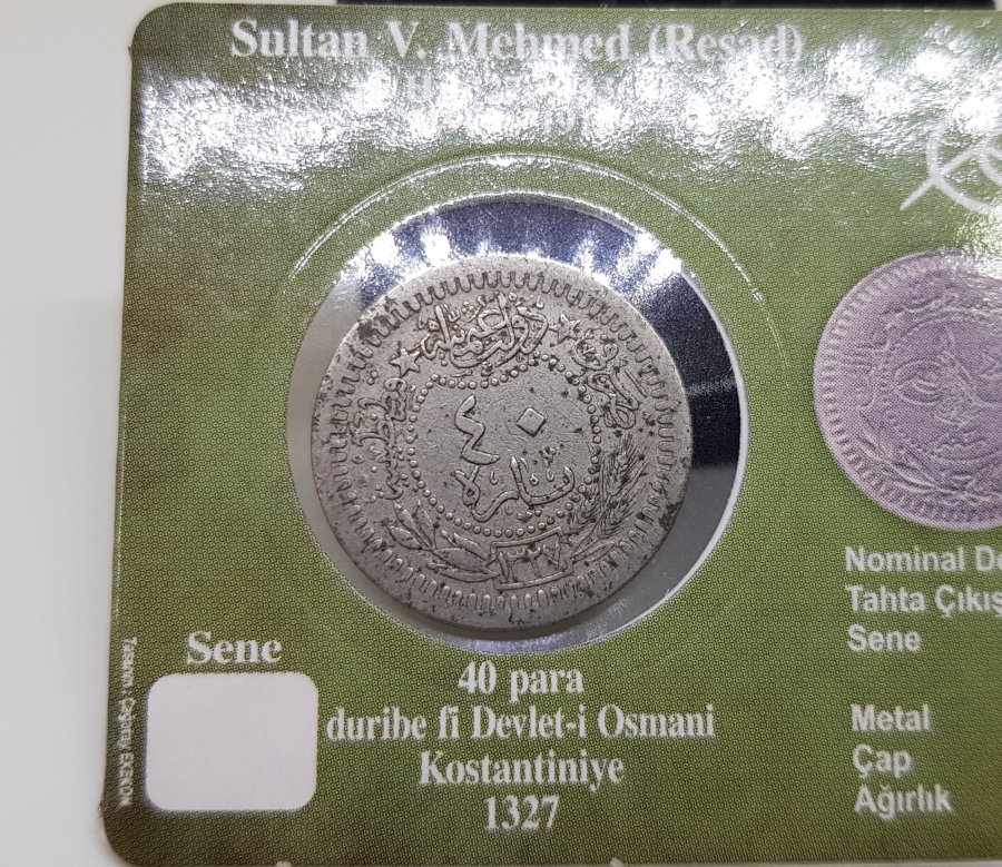 MEHMED REŞAD HAN DÖNEMİ KAPAMASINDA NİKEL 40 PARA