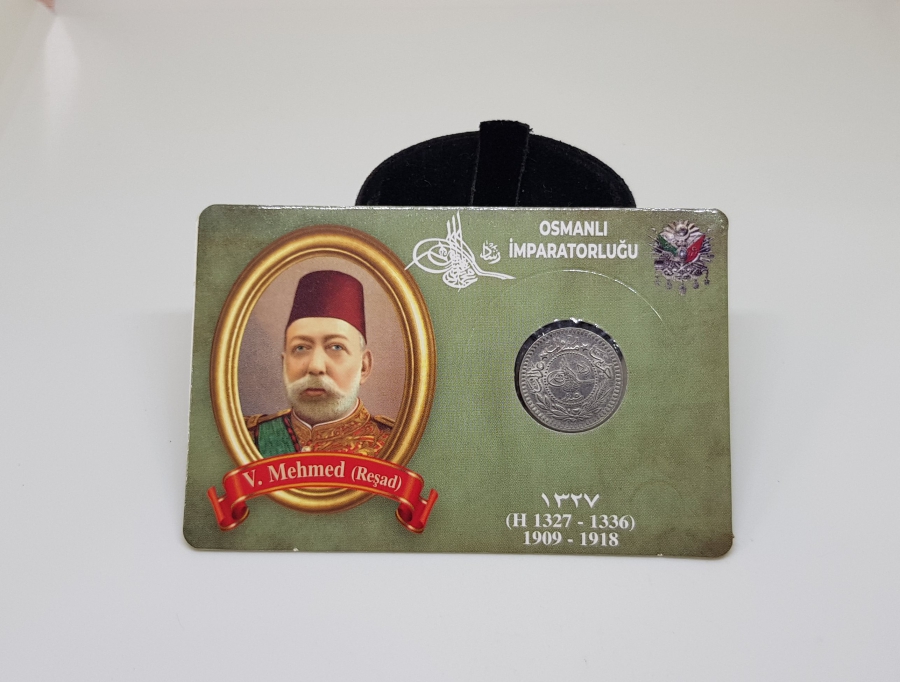 MEHMED REŞAD HAN DÖNEMİ ÇİL KONDİSYONDA KAPAMASINDA NİKEL 5 PARA
