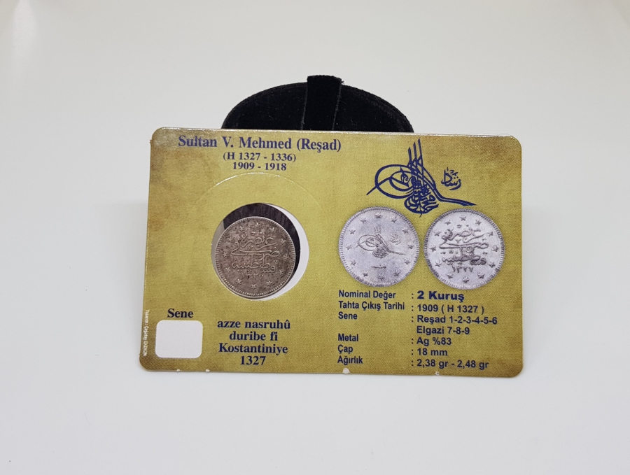 SULTAN MEHMET REŞAD HAN DÖNEMİ GÜMÜŞ 2 KURUŞ MECİDİYE