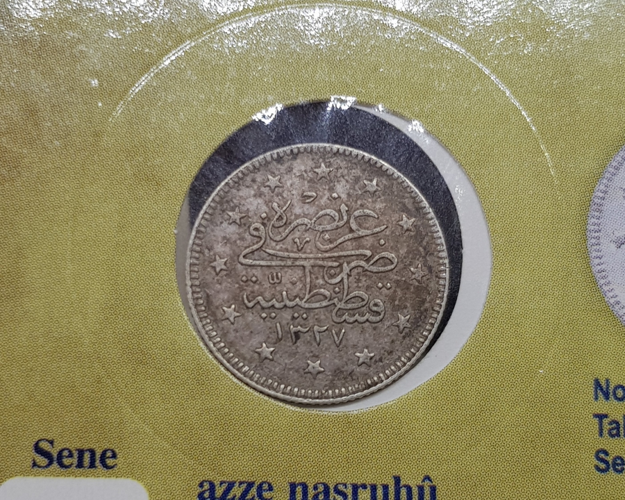 SULTAN MEHMET REŞAD HAN DÖNEMİ GÜMÜŞ 2 KURUŞ MECİDİYE