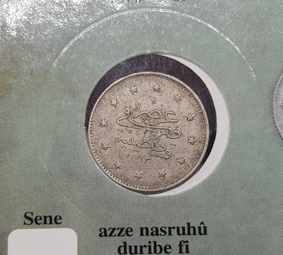 SULTAN ABDÜLHAMİD DÖNEMİ GÜMÜŞ 2 KURUŞ MECİDİYE