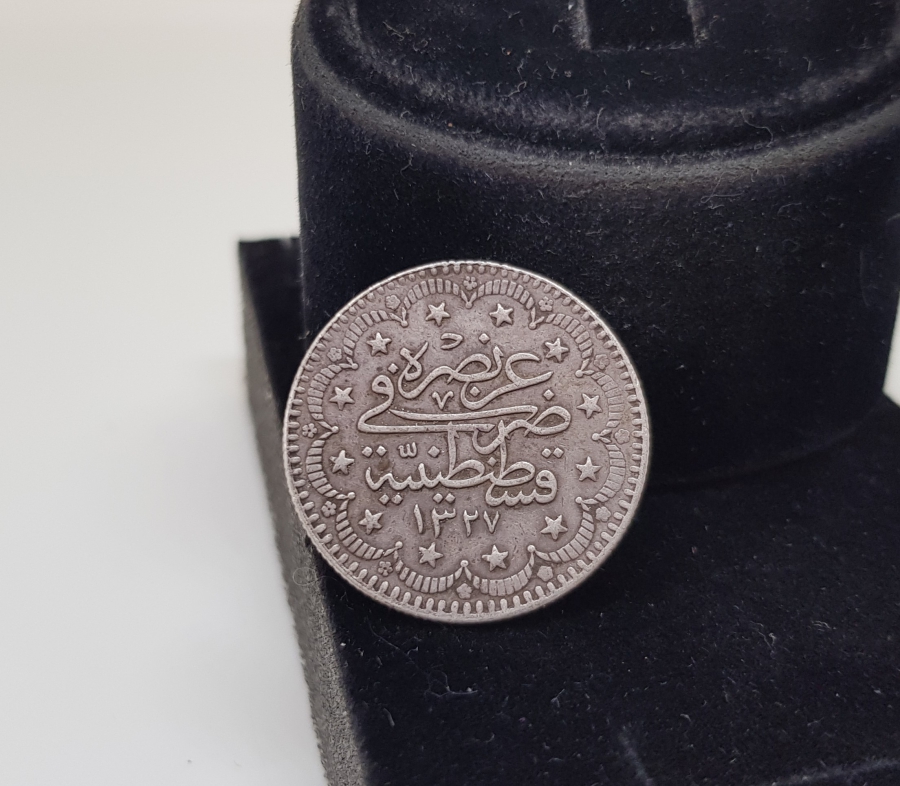 SULTAN MEHMET REŞAT HAN DÖNEMİ GÜMÜŞ 5 KURUŞ MECİDİYE