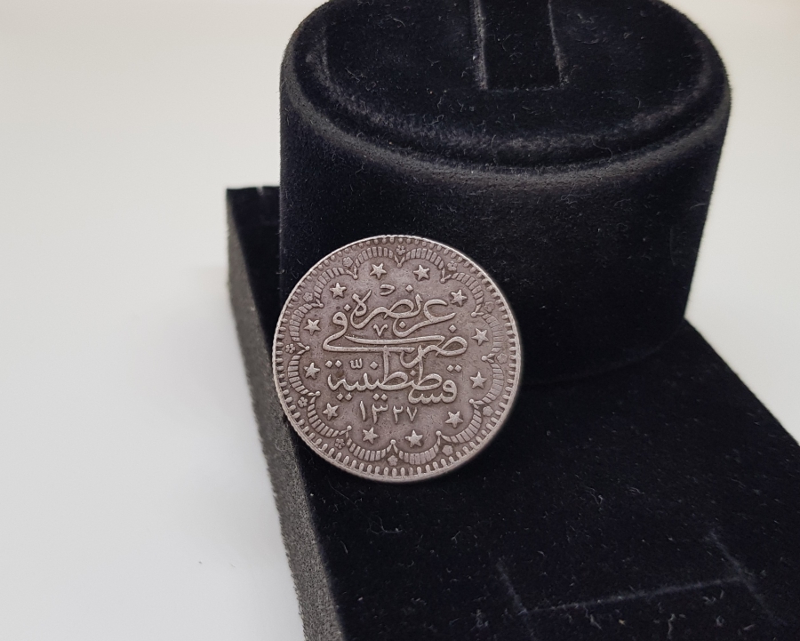 SULTAN MEHMET REŞAT HAN DÖNEMİ GÜMÜŞ 5 KURUŞ MECİDİYE