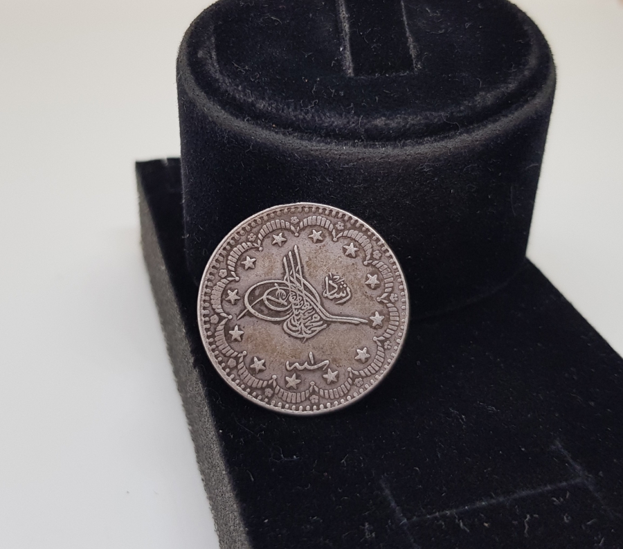 SULTAN MEHMET REŞAT HAN DÖNEMİ GÜMÜŞ 5 KURUŞ MECİDİYE