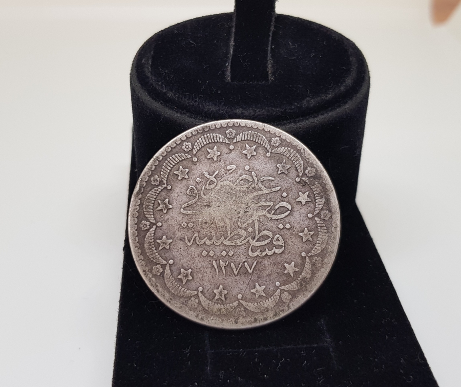 SULTAN ABDÜLAZİZ DÖNEMİ 1277/15 GÜMÜŞ 20 KURUŞ MECİDİYE PARA