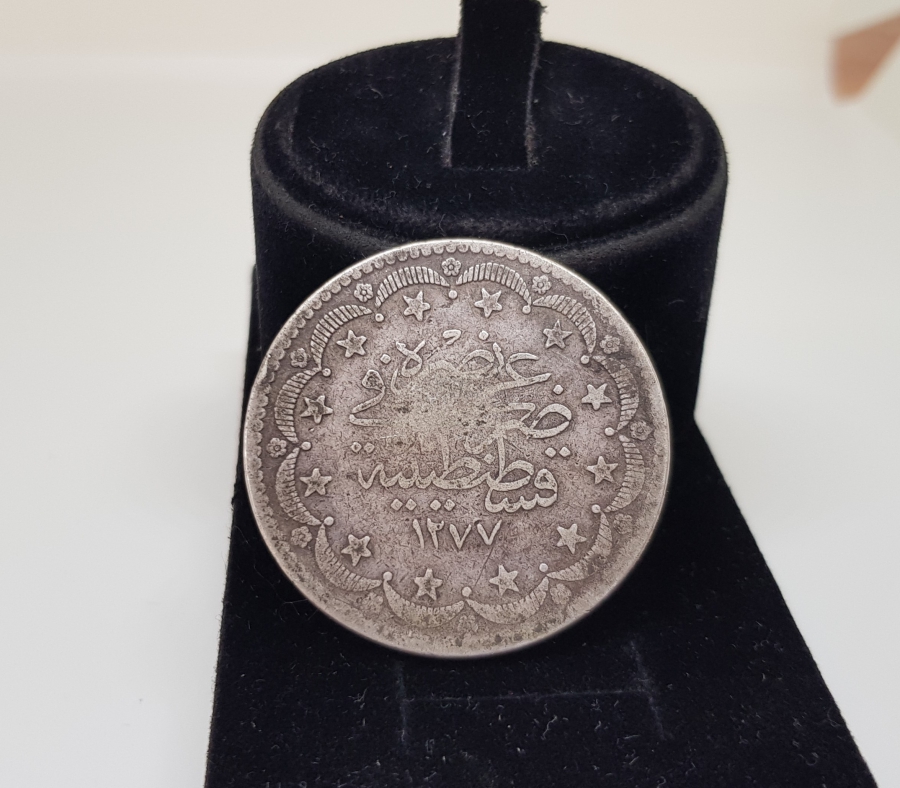 SULTAN ABDÜLAZİZ DÖNEMİ 1277/15 GÜMÜŞ 20 KURUŞ MECİDİYE PARA