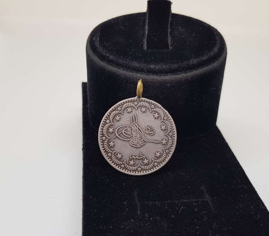 MEHMED REŞAD HAN DÖNEMİ GÜMÜŞ KOLYE PARA