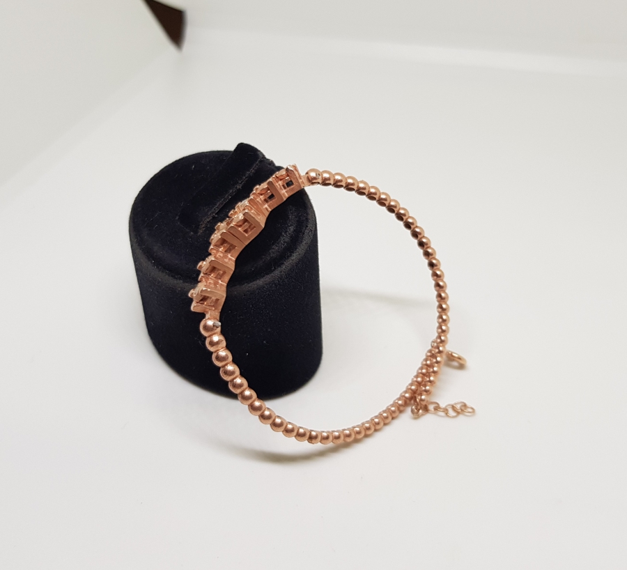 ELMAS TAŞLI ALTIN KAPLAMA BİLEKLİK