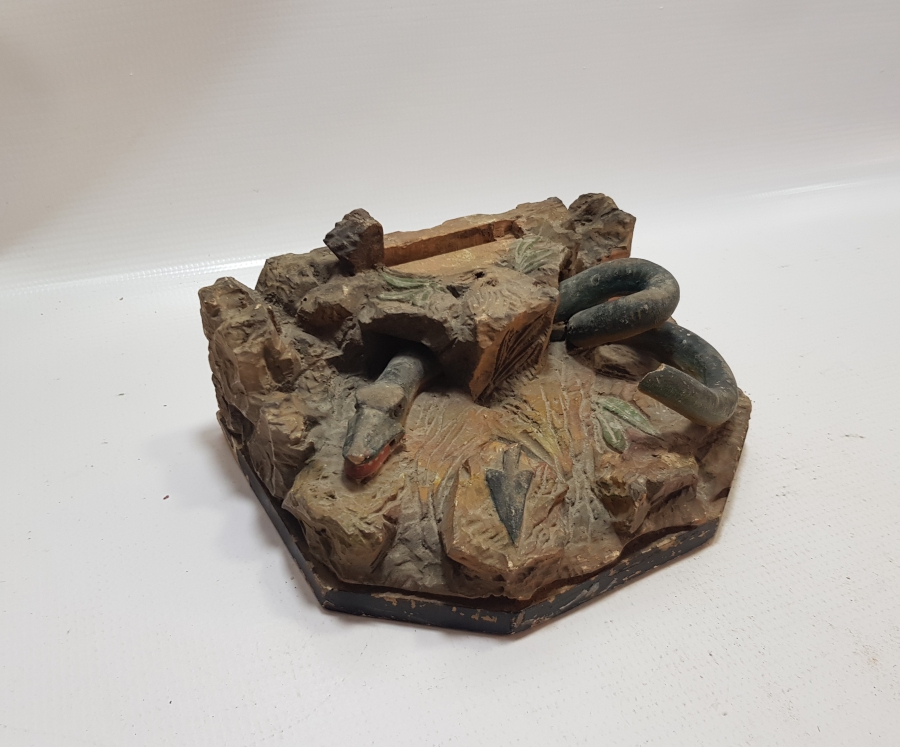 OSMANLI DÖNEMİ RUM İŞİ EDİRNEKARİ MERDİVEN BAŞI KORKULUĞU ÜSTÜ