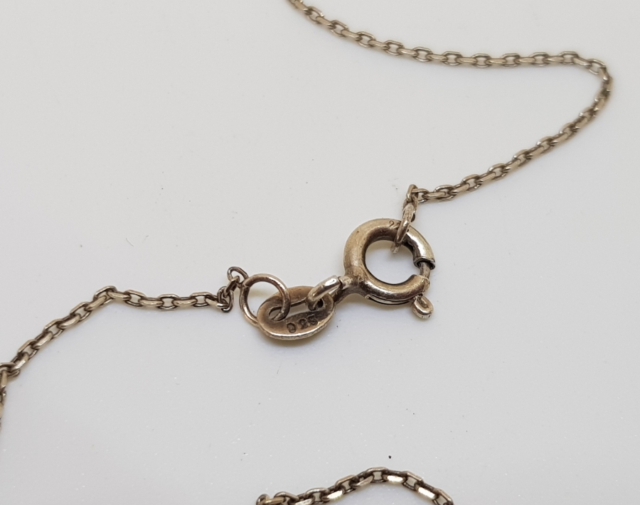 MARGAZİT TAŞLI KELEBEK FORMLU GÜMÜŞ KOLYE UCU