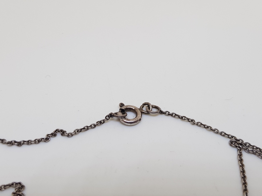 DENİZ YILDIZI FORMUNDA MARGAZİT TAŞLI GÜMÜŞ KOLYE UCU