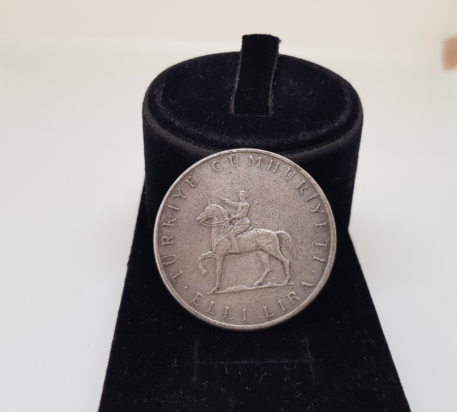 30 AĞUSTOS BÜYÜK TAARRUZUN 50. YILI ANISINA BASTIRILMIŞ HATIRA GÜMÜŞ PARA