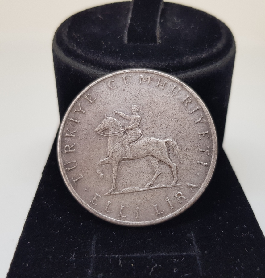 30 AĞUSTOS BÜYÜK TAARRUZUN 50. YILI ANISINA BASTIRILMIŞ HATIRA GÜMÜŞ PARA