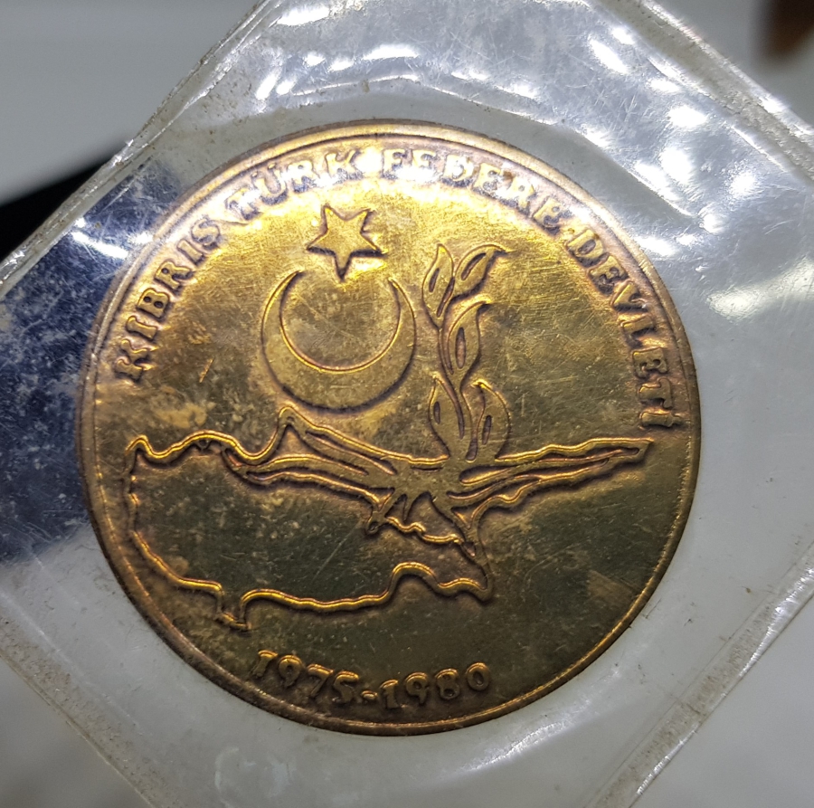KIBRIS TÜRK FEDERE DEVLETİ KURULUŞ HATIRASI ÇOK NADİR GAZİ MADALYONU