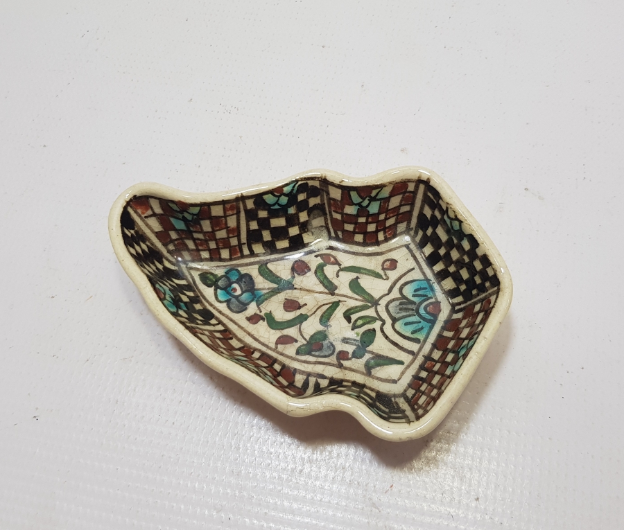 OSMANLI DÖNEMİ USTA İŞİ EL BOYAMA KUBBELİ FORMLU KÜTAHYA İFTARİYELİK - HURMALIK