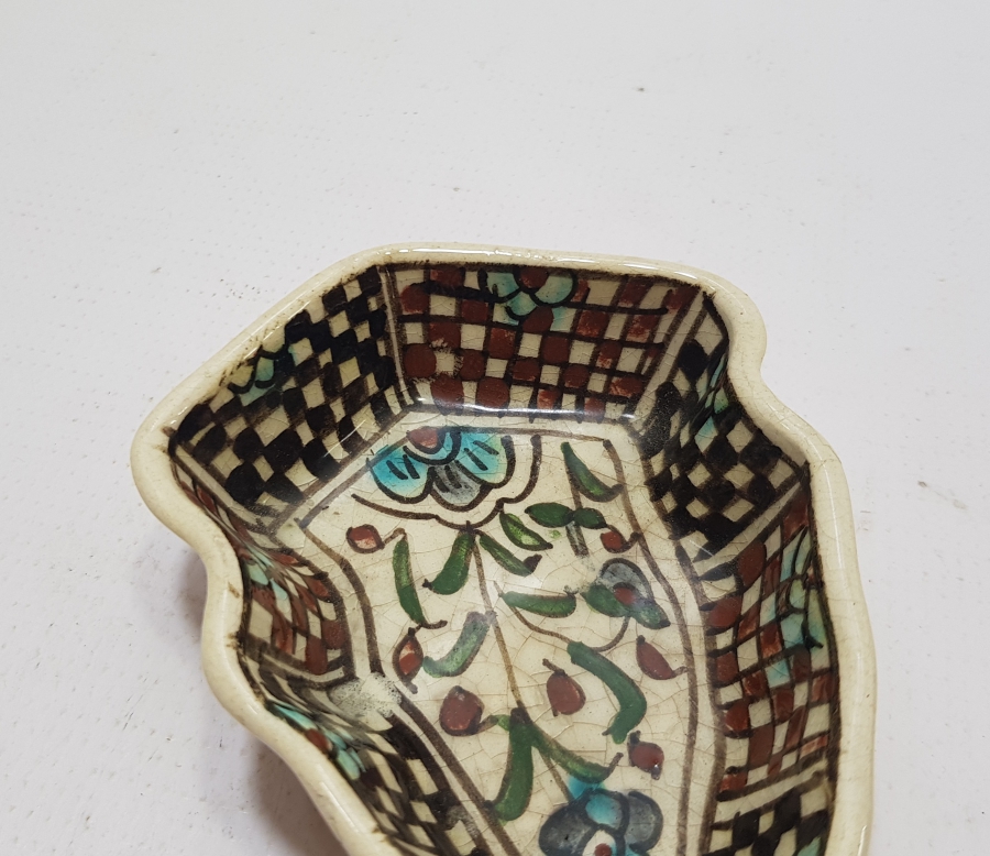 OSMANLI DÖNEMİ USTA İŞİ EL BOYAMA KUBBELİ FORMLU KÜTAHYA İFTARİYELİK - HURMALIK