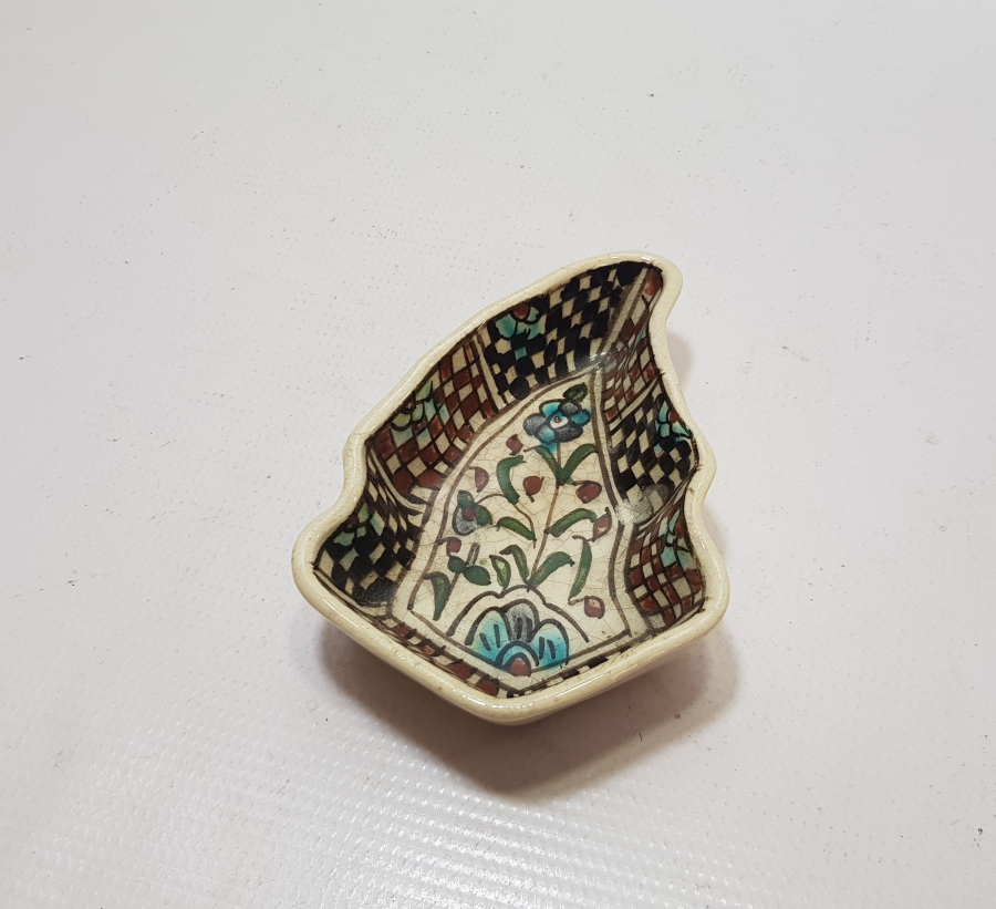 OSMANLI DÖNEMİ USTA İŞİ EL BOYAMA KUBBELİ FORMLU KÜTAHYA İFTARİYELİK - HURMALIK