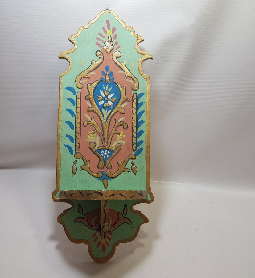 EDİRNEKARİ FORMDA YAPILMIŞ ÜZERİ İŞLEMELİ ANTİKA LAMBALIK - KAVUKLUK