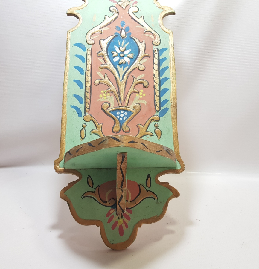 EDİRNEKARİ FORMDA YAPILMIŞ ÜZERİ İŞLEMELİ ANTİKA LAMBALIK - KAVUKLUK