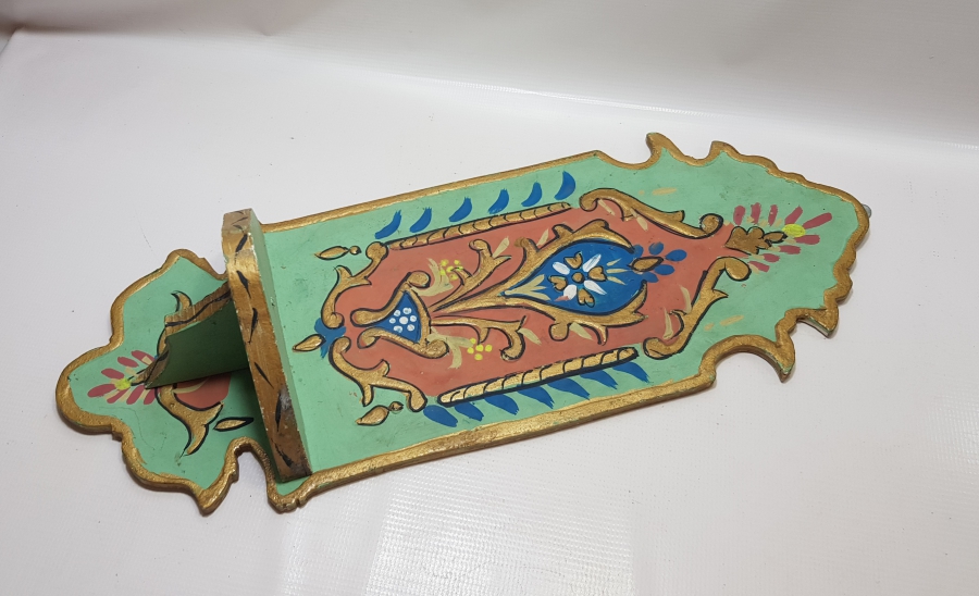 EDİRNEKARİ FORMDA YAPILMIŞ ÜZERİ İŞLEMELİ ANTİKA LAMBALIK - KAVUKLUK