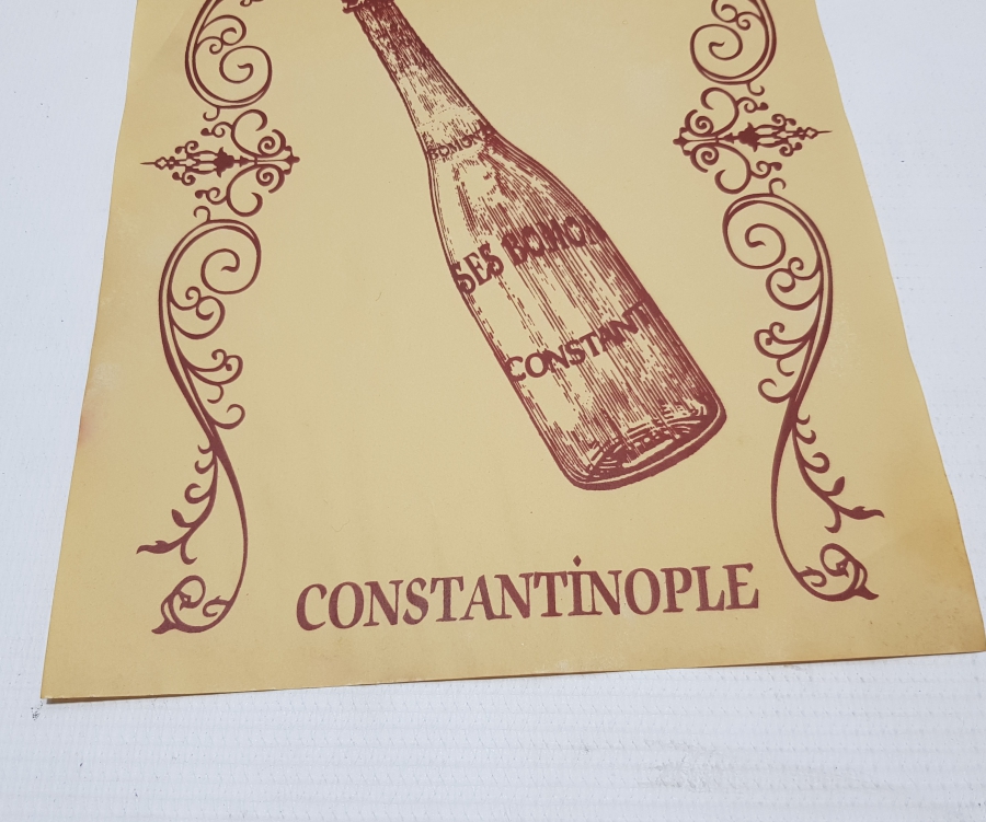 OSMANLI DÖNEMİ ÇOK NADİR BOMONTİ BİRA REKLAMI AFİŞİ