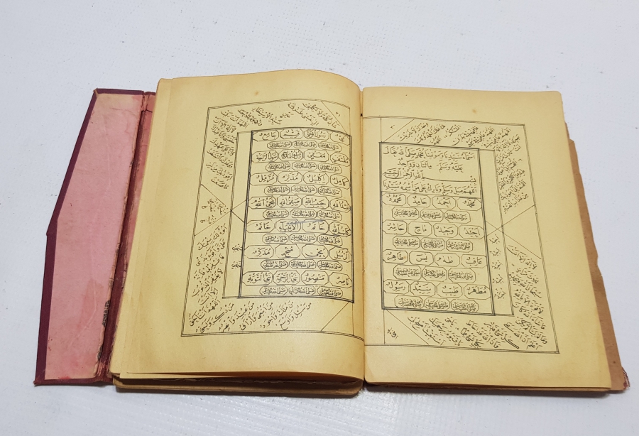 İÇERİSİNDE MEKKE VE MEDİNE GÖRSELLERİ BULUNAN ÇOK NADİR OSMANLI DÖNEMİ BASKI MUHAMMEDİYE