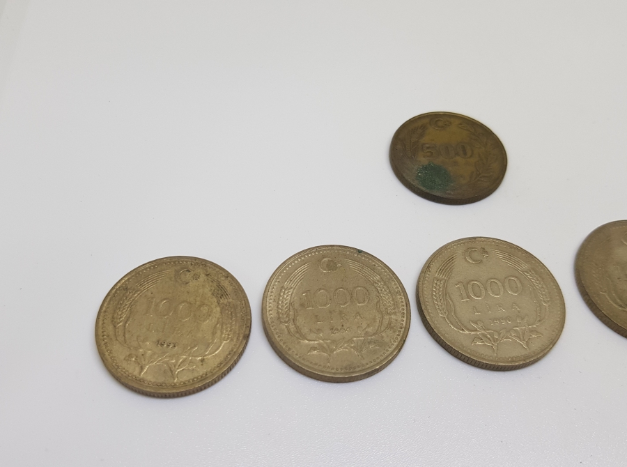 1990 YILI ANTİKA METAL 500 VE 1000 LİRA LOTU
