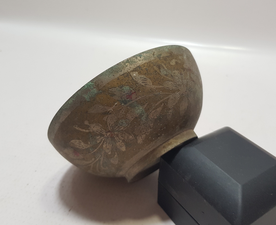 HİCAZ HATIRASI ÇİNTEMANİ İŞÇİLİKLİ ANTİKA ŞİFA TASI