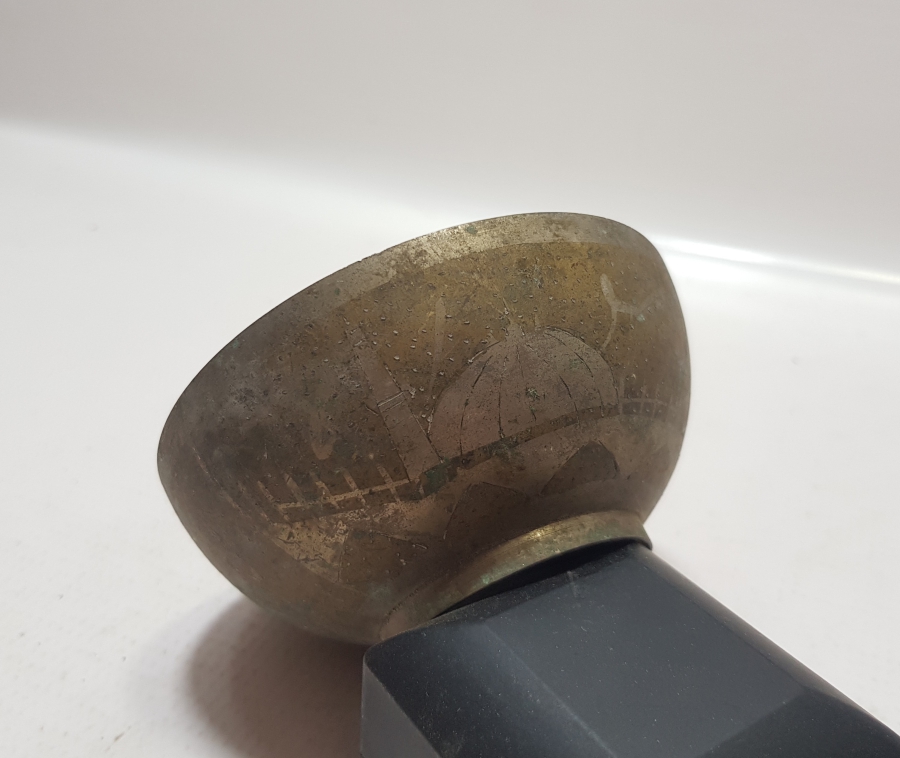 HİCAZ HATIRASI ÇİNTEMANİ İŞÇİLİKLİ ANTİKA ŞİFA TASI