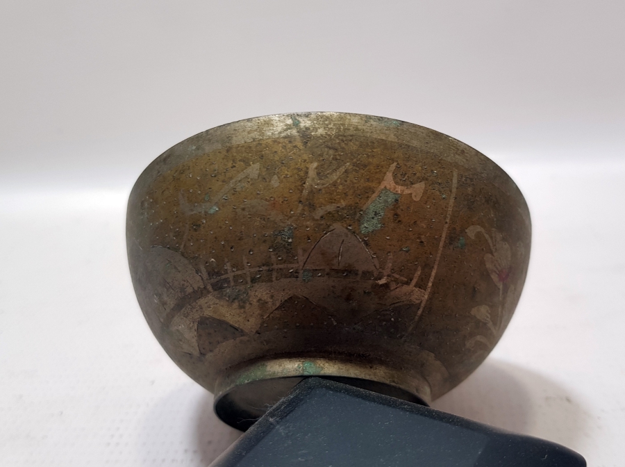 HİCAZ HATIRASI ÇİNTEMANİ İŞÇİLİKLİ ANTİKA ŞİFA TASI