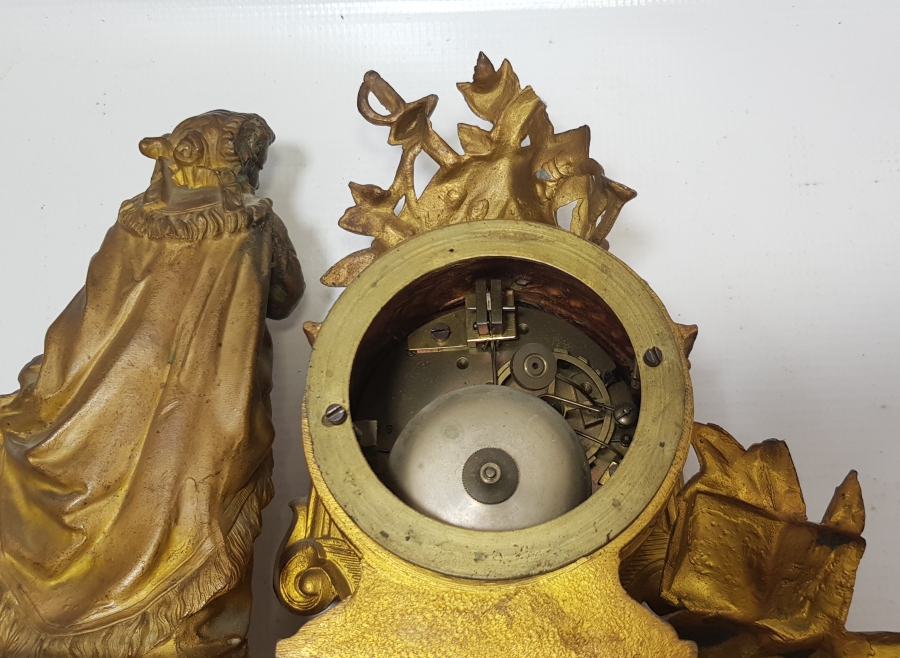 OSMANLI DÖNEMİ NADİR FORMDA ORYANTALİST ŞÖMİNE SAATİ