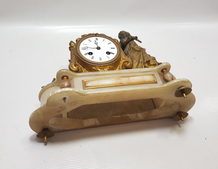 OSMANLI DÖNEMİ NADİR FORMDA ORYANTALİST ŞÖMİNE SAATİ