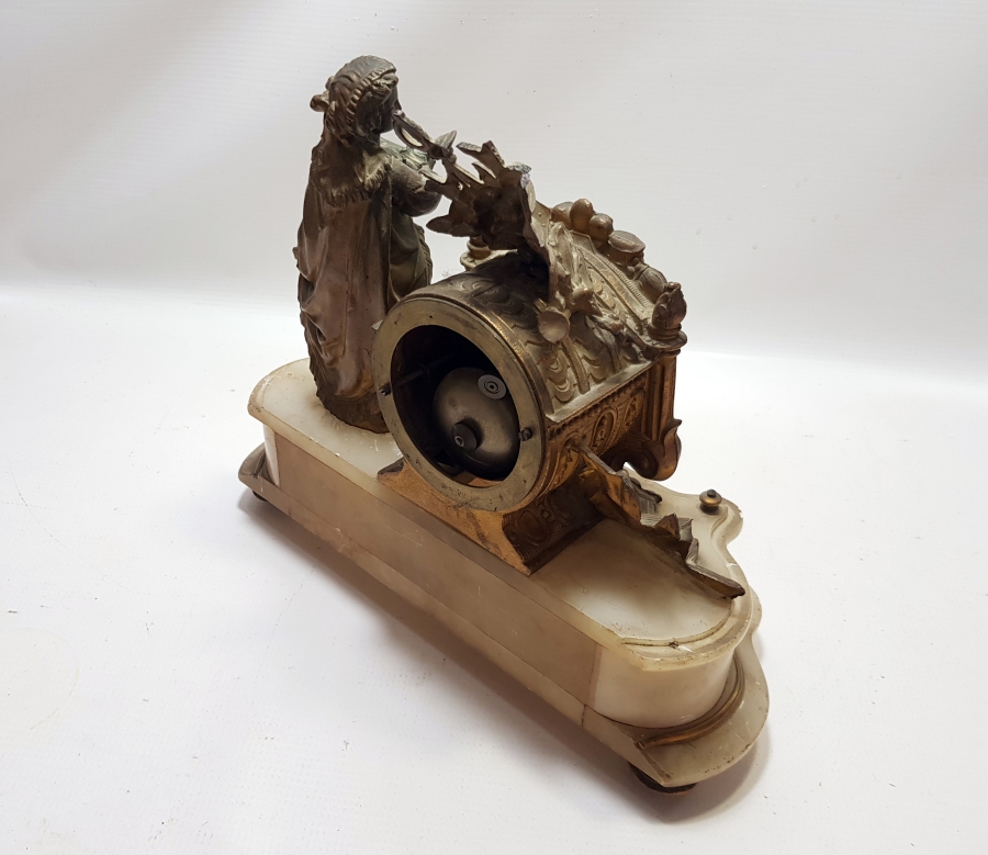 OSMANLI DÖNEMİ NADİR FORMDA ORYANTALİST ŞÖMİNE SAATİ