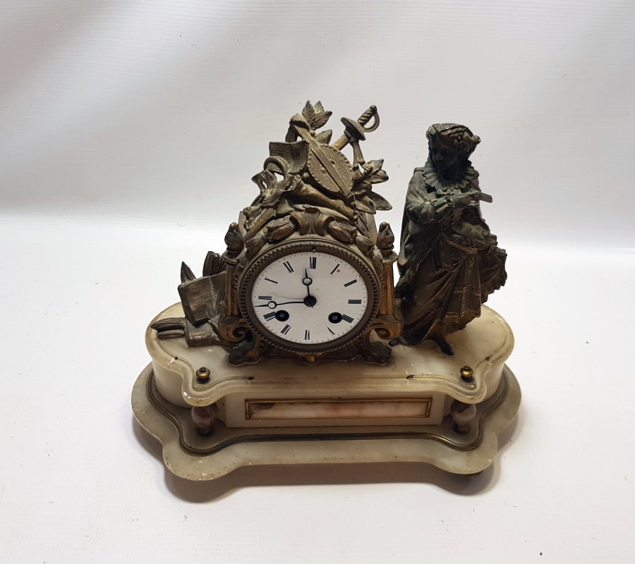 OSMANLI DÖNEMİ NADİR FORMDA ORYANTALİST ŞÖMİNE SAATİ