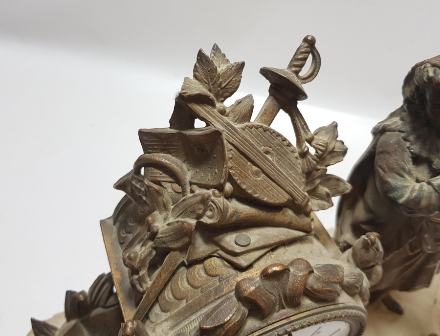 OSMANLI DÖNEMİ NADİR FORMDA ORYANTALİST ŞÖMİNE SAATİ