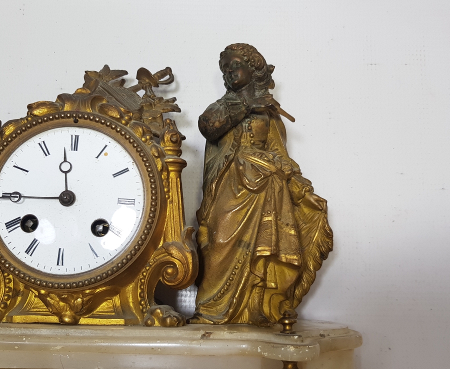 OSMANLI DÖNEMİ NADİR FORMDA ORYANTALİST ŞÖMİNE SAATİ