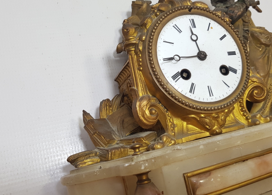 OSMANLI DÖNEMİ NADİR FORMDA ORYANTALİST ŞÖMİNE SAATİ