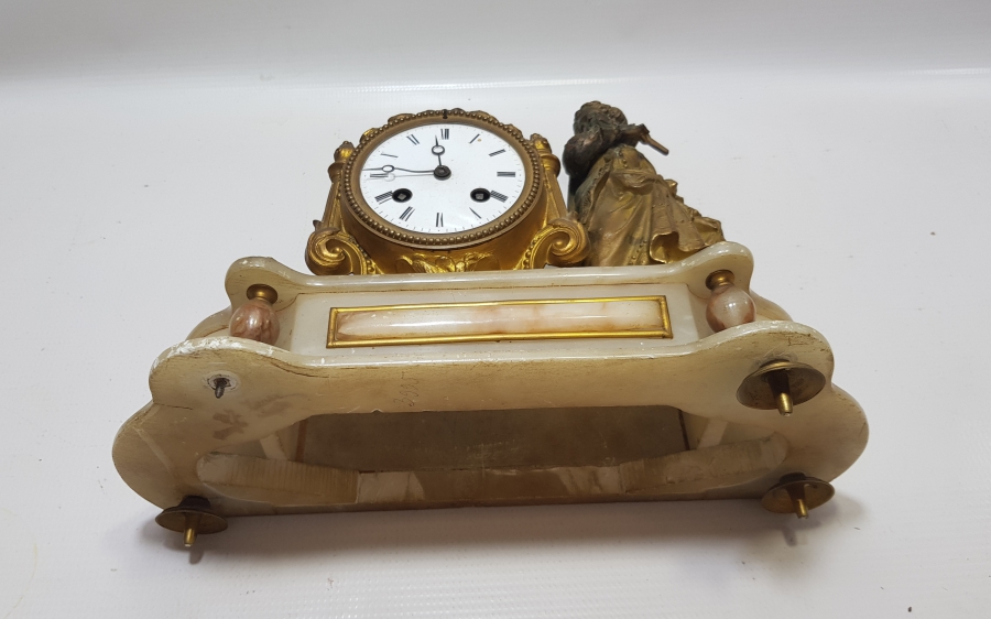 OSMANLI DÖNEMİ NADİR FORMDA ORYANTALİST ŞÖMİNE SAATİ