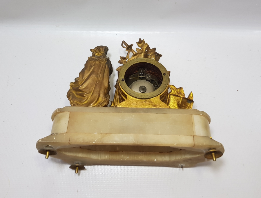 OSMANLI DÖNEMİ NADİR FORMDA ORYANTALİST ŞÖMİNE SAATİ