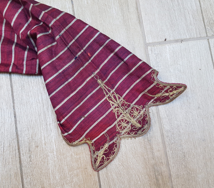 GÜMÜŞ SIRMA İŞÇİLİKLİ NADİR RUMELİ GELİN CEPKENİ