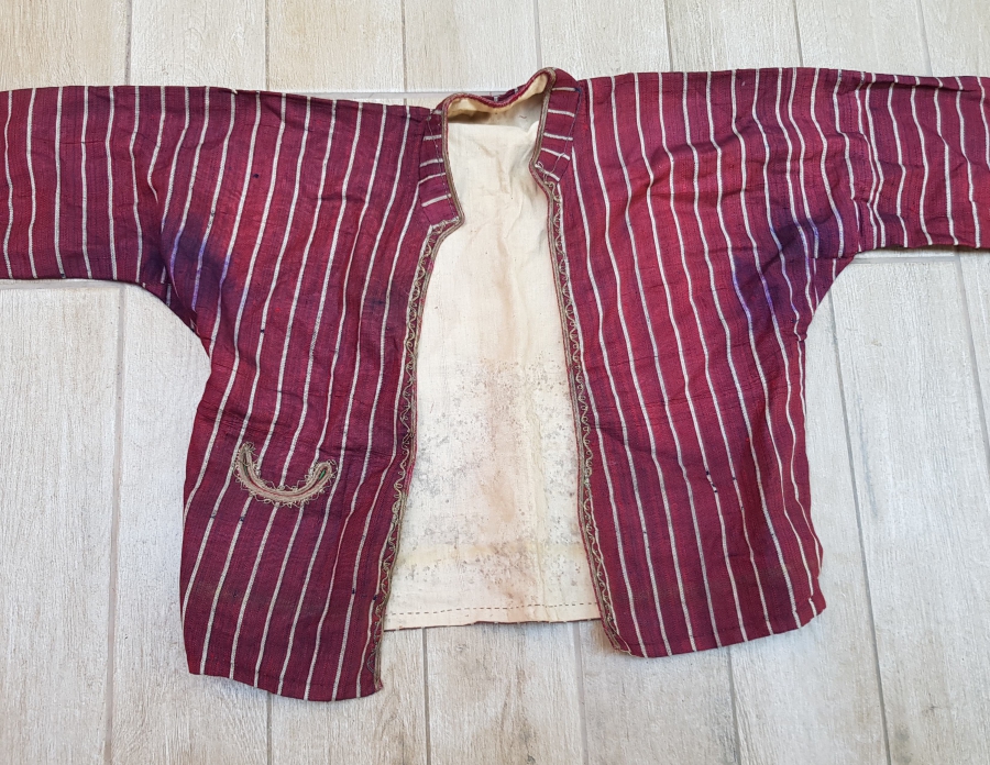 GÜMÜŞ SIRMA İŞÇİLİKLİ NADİR RUMELİ GELİN CEPKENİ