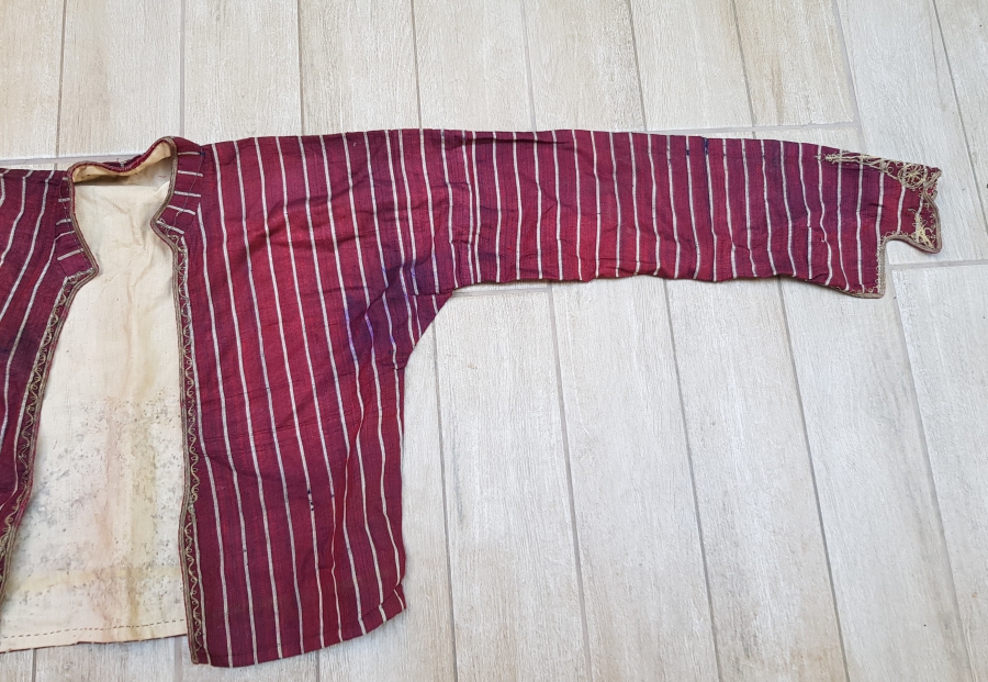 GÜMÜŞ SIRMA İŞÇİLİKLİ NADİR RUMELİ GELİN CEPKENİ