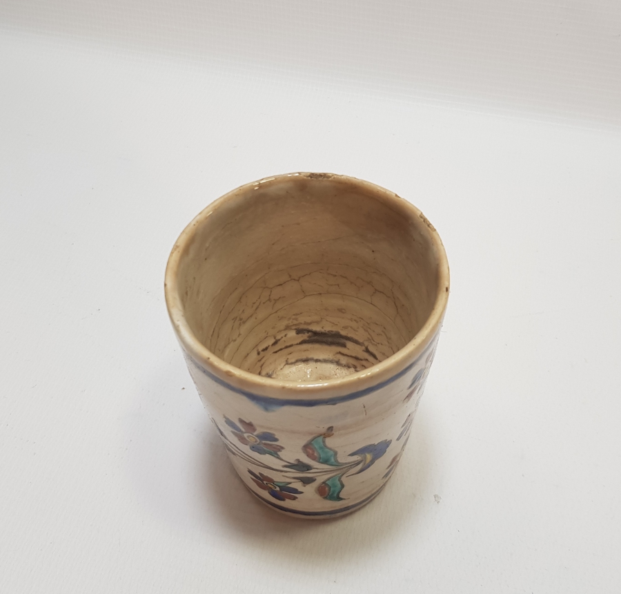 1800 BAŞLARI NADİR RENKTE EL BOYAMA KÜTAHYA BARDAK