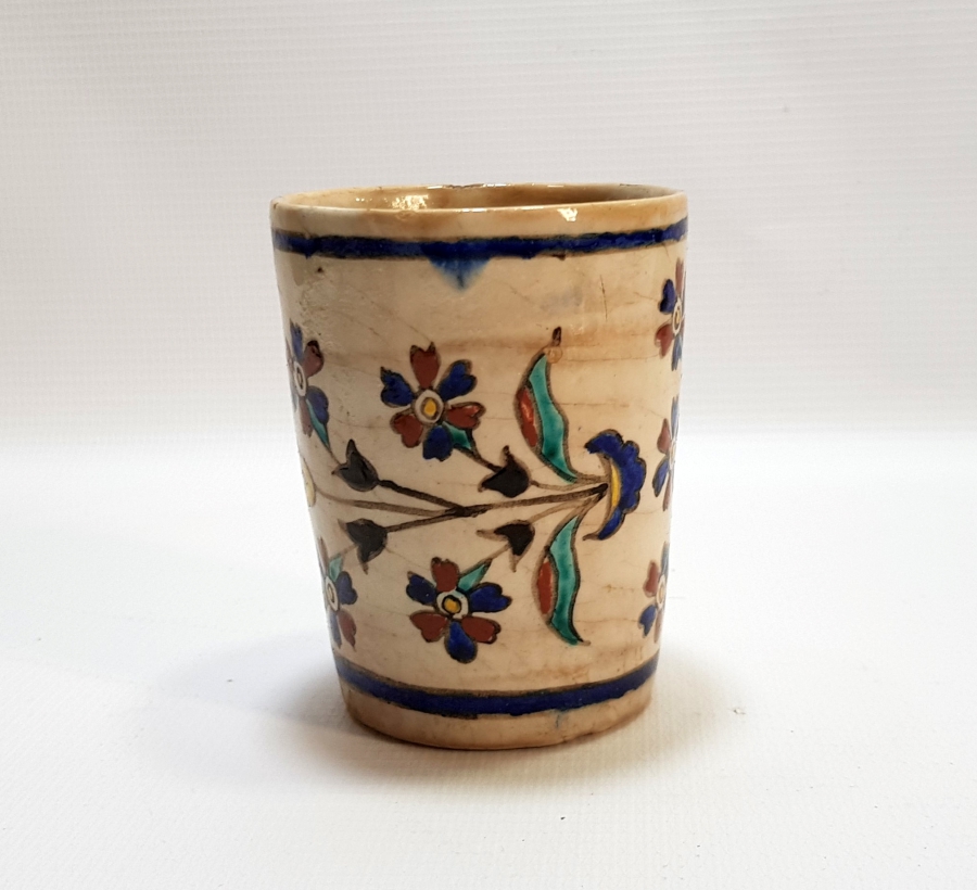 1800 BAŞLARI NADİR RENKTE EL BOYAMA KÜTAHYA BARDAK