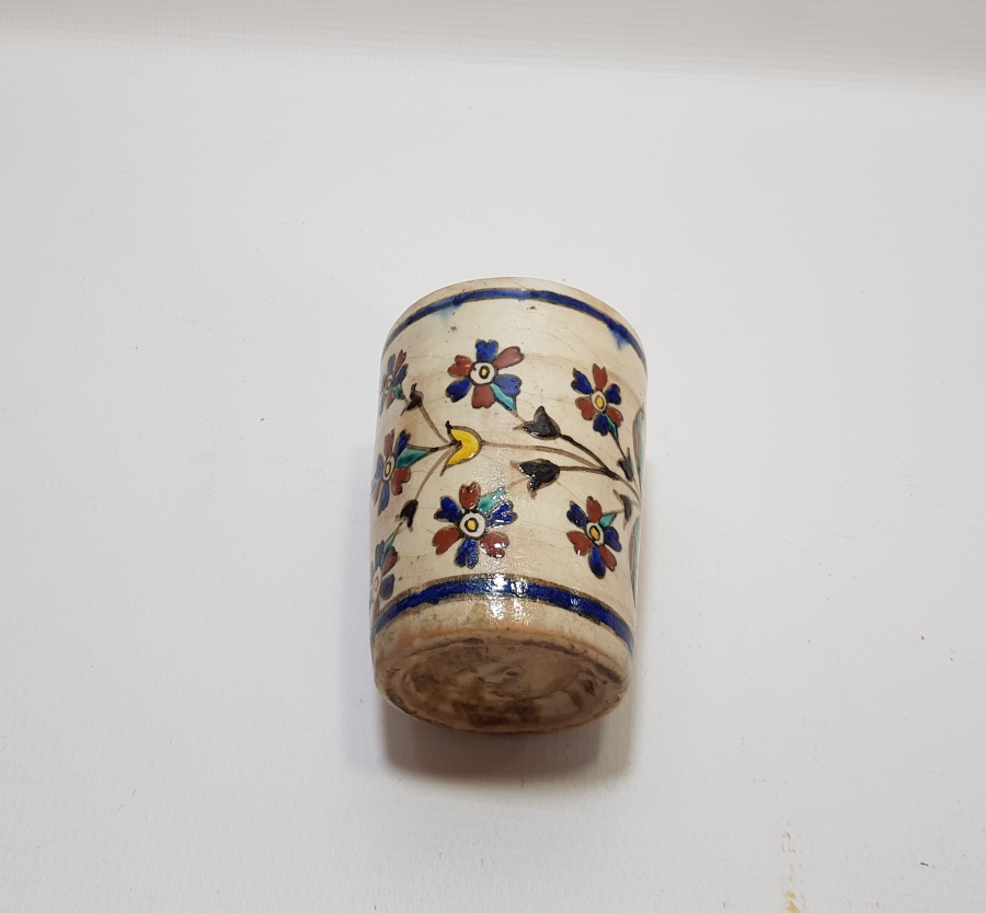 1800 BAŞLARI NADİR RENKTE EL BOYAMA KÜTAHYA BARDAK