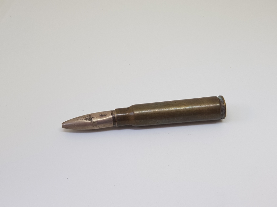 OSMANLI MAVZER MERMİSİNDEN YAPILMIŞ ÇOK NADİR SİPER SANATI NEŞTER